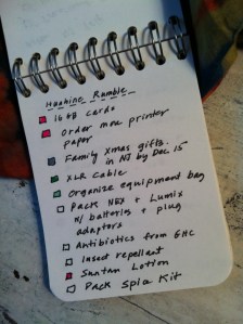 Rule #1: Meticulous planning with color coded pens.